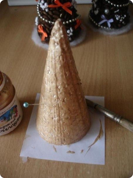 Елка из кофейных зерен 