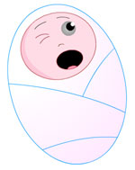 Ребенок в 1 месяц. Основные рефлексы младенца