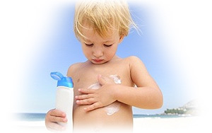 Солнечный ожог у ребенка
